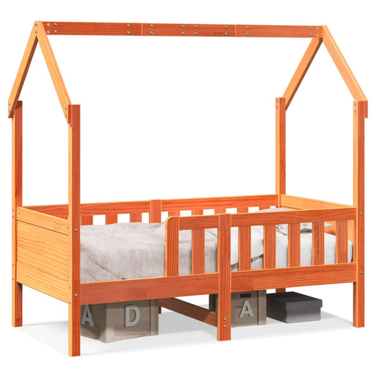 Kids'House Bed Frame without Mattress Wax Brown 80x160 cm Pine Kids'House Bed Frame without Mattress Wax Brown 80x160 cm Pine