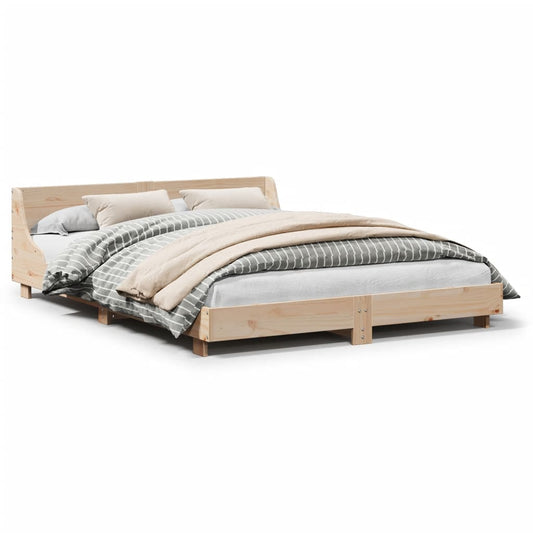 Bed Frame without Mattress 140x190 cm Solid Wood Pine Bed Frame without Mattress 140x190 cm Solid Wood Pine