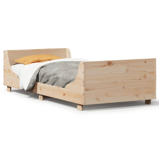 Bed Frame without Mattress 100x200 cm Solid Wood Pine Bed Frame without Mattress 100x200 cm Solid Wood Pine