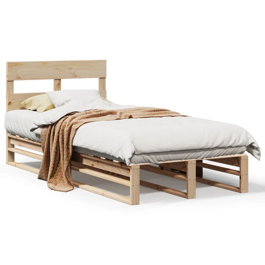 Bed Frame without Mattress 100x200 cm Solid Wood Pine Bed Frame without Mattress 100x200 cm Solid Wood Pine
