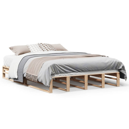 Bed Frame without Mattress 150x200 cm Solid Wood Pine Bed Frame without Mattress 150x200 cm Solid Wood Pine