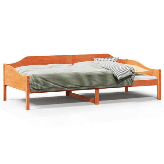 Bed Frame without Mattress Wax Brown 80x200 cm Solid Wood Pine Bed Frame without Mattress Wax Brown 80x200 cm Solid Wood Pine