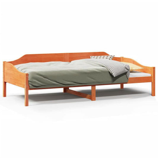 Bed Frame without Mattress Wax Brown 90x200 cm Solid Wood Pine Bed Frame without Mattress Wax Brown 90x200 cm Solid Wood Pine