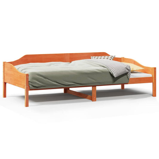 Bed Frame without Mattress Wax Brown 90x190 cm Solid Wood Pine Bed Frame without Mattress Wax Brown 90x190 cm Solid Wood Pine