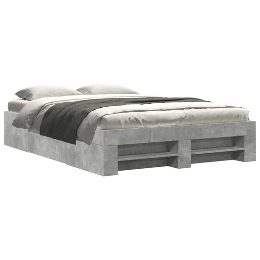 Bed Frame without Mattress Concrete Grey 120x200cm Engineered Wood Bed Frame without Mattress Concrete Grey 120x200cm Engineered Wood