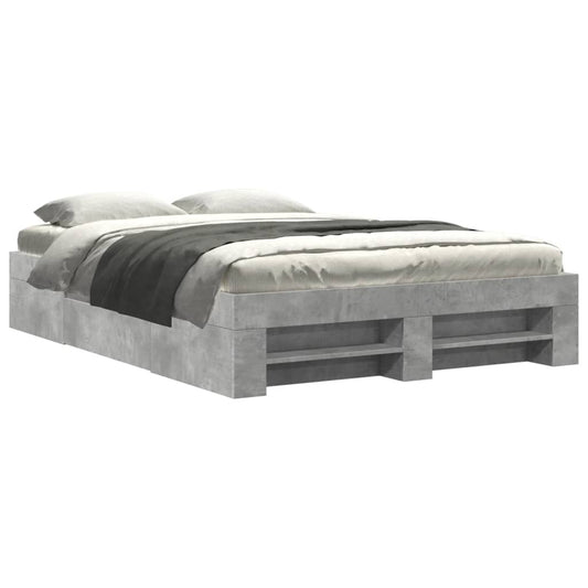 Bed Frame without Mattress Concrete Grey 120x190cm Engineered Wood Bed Frame without Mattress Concrete Grey 120x190cm Engineered Wood