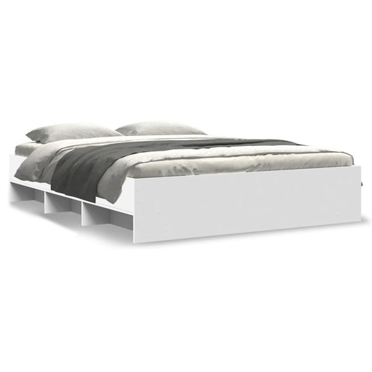 Bed Frame | White | Engineered wood | King | Bed Frame | Rectangular Bed Frame | White | Engineered wood | King | Bed Frame | Rectangular