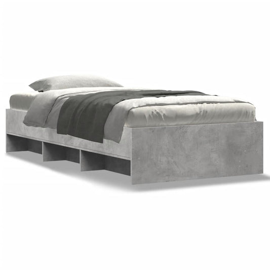 Bed Frame without Mattress Concrete Grey 90x190cm Engineered Wood Bed Frame without Mattress Concrete Grey 90x190cm Engineered Wood