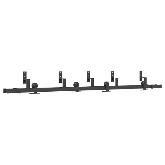 Sliding Door Hardware Kit 213,5 cm Steel Black Sliding Door Hardware Kit 213,5 cm Steel Black