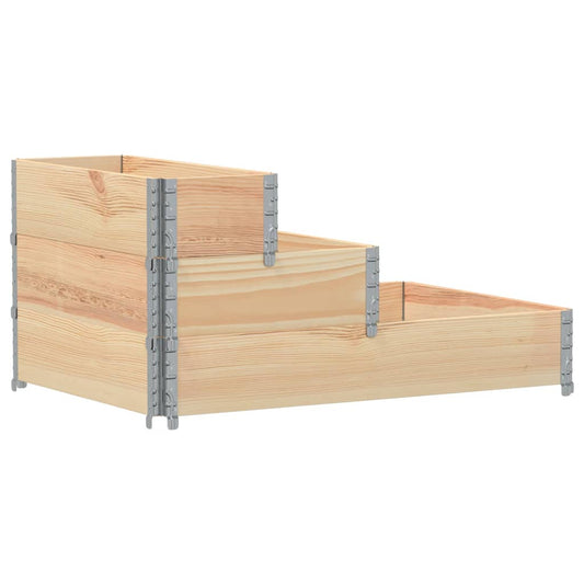 3-Tier Raised Bed 120x80 cm Solid Wood Pine 3-Tier Raised Bed 120x80 cm Solid Wood Pine