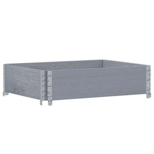 Garden Planter Grey 80x60 cm Solid Wood Pine Garden Planter Grey 80x60 cm Solid Wood Pine