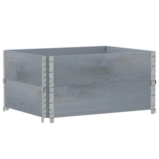 Garden Planter Grey 80x60 cm Solid Wood Pine Garden Planter Grey 80x60 cm Solid Wood Pine