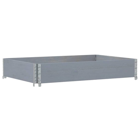 Garden Planter Grey 120x80 cm Solid Wood Pine Garden Planter Grey 120x80 cm Solid Wood Pine