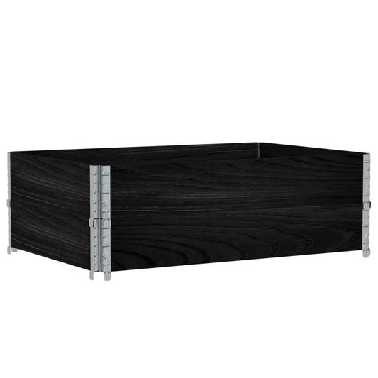 Garden Planter Black 120x80 cm Solid Wood Pine Garden Planter Black 120x80 cm Solid Wood Pine
