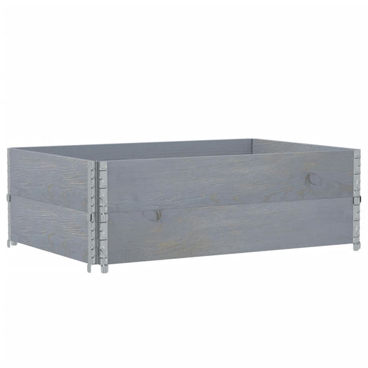 Garden Planter Grey 120x80 cm Solid Wood Pine Garden Planter Grey 120x80 cm Solid Wood Pine