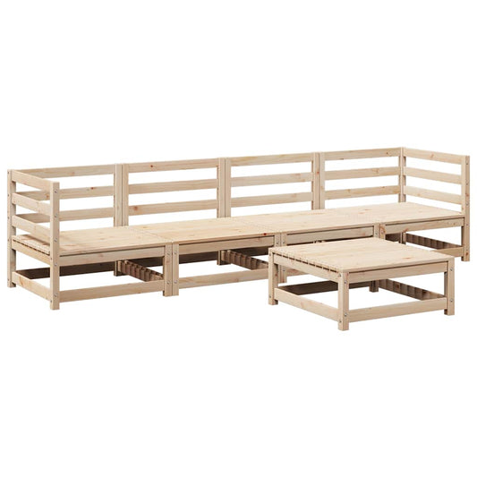 5 Piece Garden Sofa Set Solid Wood Pine 5 Piece Garden Sofa Set Solid Wood Pine