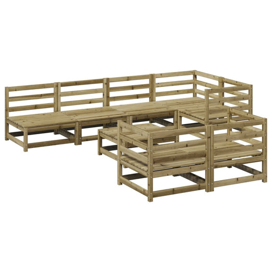 8 Piece Garden Sofa Set Impregnated Wood Pine 8 Piece Garden Sofa Set Impregnated Wood Pine