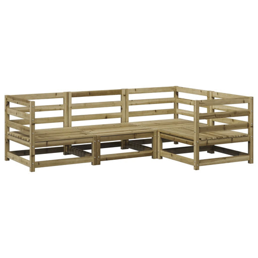4 Piece Garden Sofa Set Impregnated Wood Pine 4 Piece Garden Sofa Set Impregnated Wood Pine