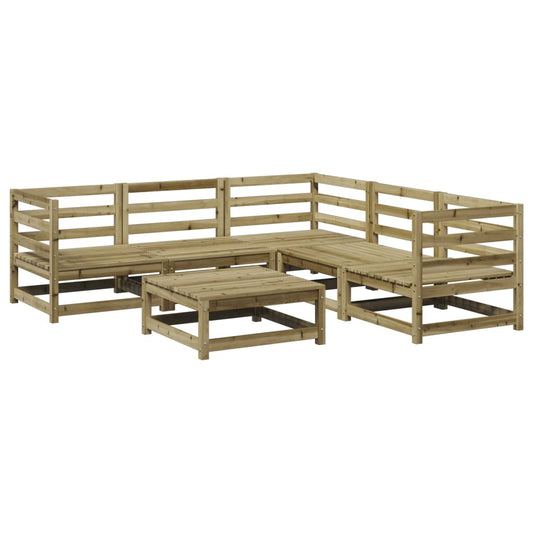 6 Piece Garden Sofa Set Impregnated Wood Pine 6 Piece Garden Sofa Set Impregnated Wood Pine