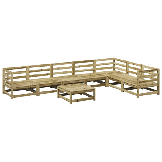 8 Piece Garden Sofa Set Impregnated Wood Pine 8 Piece Garden Sofa Set Impregnated Wood Pine