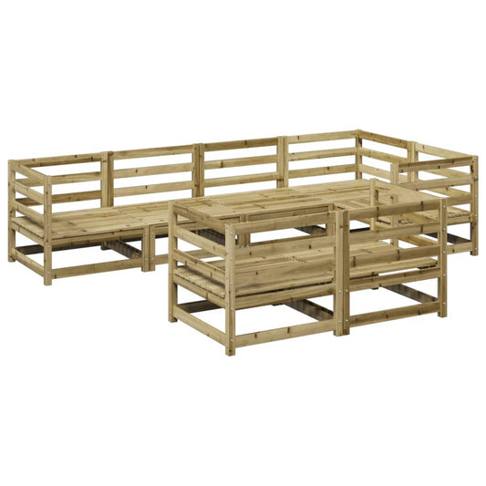 7 Piece Garden Sofa Set Impregnated Wood Pine 7 Piece Garden Sofa Set Impregnated Wood Pine