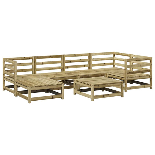 7 Piece Garden Sofa Set Impregnated Wood Pine 7 Piece Garden Sofa Set Impregnated Wood Pine