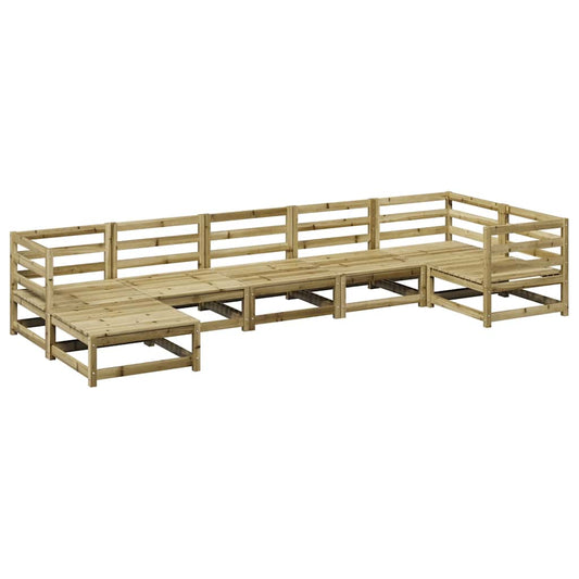7 Piece Garden Sofa Set Impregnated Wood Pine 7 Piece Garden Sofa Set Impregnated Wood Pine