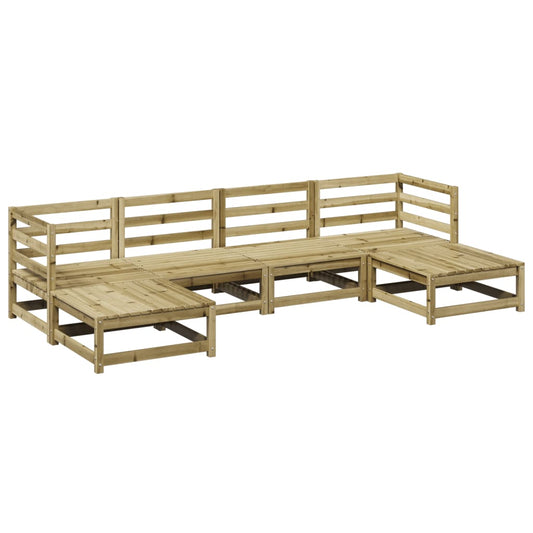 6 Piece Garden Sofa Set Impregnated Wood Pine 6 Piece Garden Sofa Set Impregnated Wood Pine
