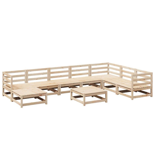9 Piece Garden Sofa Set Solid Wood Pine 9 Piece Garden Sofa Set Solid Wood Pine
