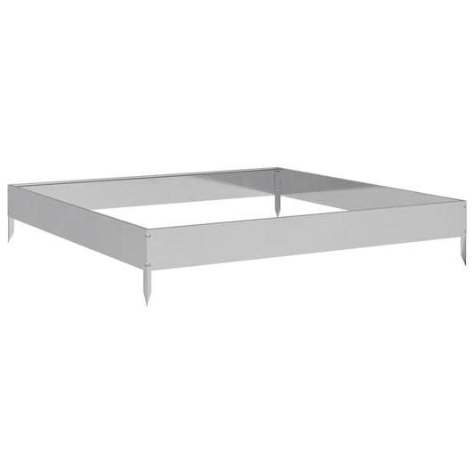 Garden Raised Bed 100x100x18.5 cm Galvanised Steel Garden Raised Bed 100x100x18.5 cm Galvanised Steel