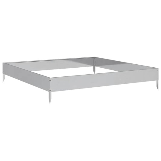 Garden Raised Bed 100x100x18.5 cm Galvanised Steel Garden Raised Bed 100x100x18.5 cm Galvanised Steel