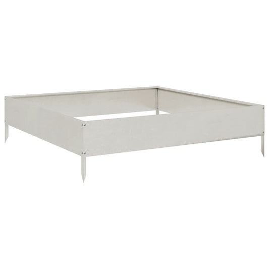 Garden Raised Bed 100x100x26 cm Stainless Steel Garden Raised Bed 100x100x26 cm Stainless Steel