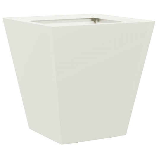 Garden Planter White 30x30x30 cm Steel Garden Planter White 30x30x30 cm Steel