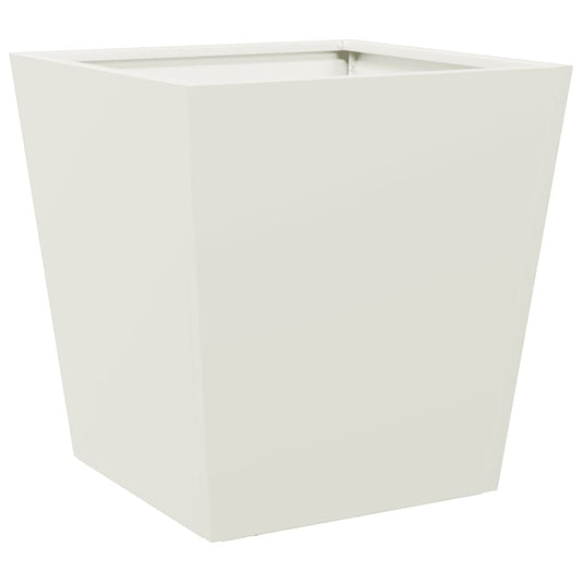 Garden Planter White 40x40x40 cm Steel Garden Planter White 40x40x40 cm Steel
