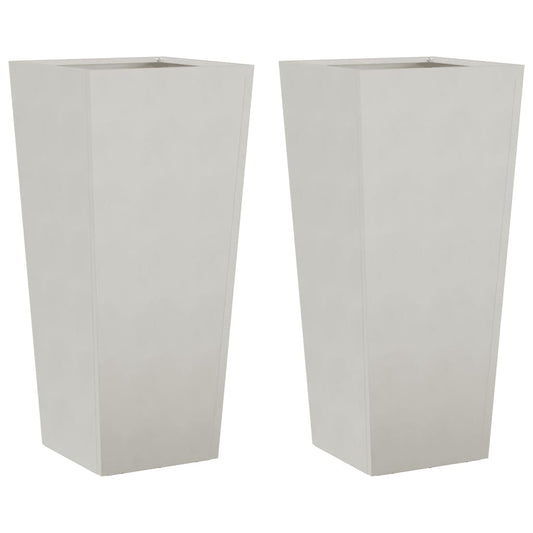 Garden Planters 35x35x75 cm 2 pcs Stainless Steel Garden Planters 35x35x75 cm 2 pcs Stainless Steel