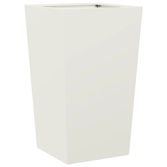 Garden Planter White 45x45x75 cm Steel Garden Planter White 45x45x75 cm Steel