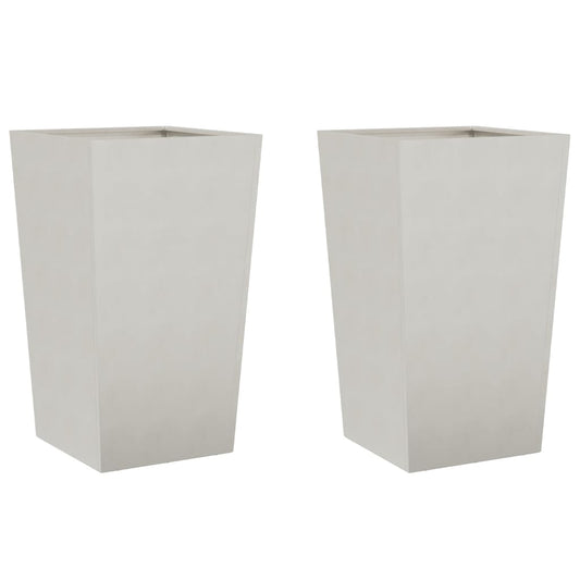 Garden Planters 45x45x75 cm 2 pcs Stainless Steel Garden Planters 45x45x75 cm 2 pcs Stainless Steel