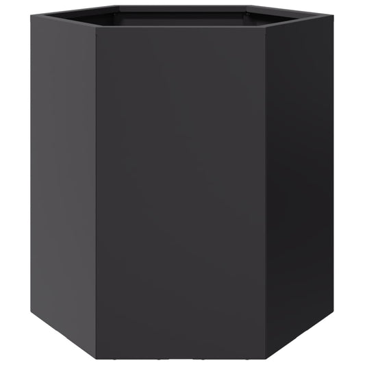 Garden Planter Black Hexagon 46x40x45 cm Steel Garden Planter Black Hexagon 46x40x45 cm Steel