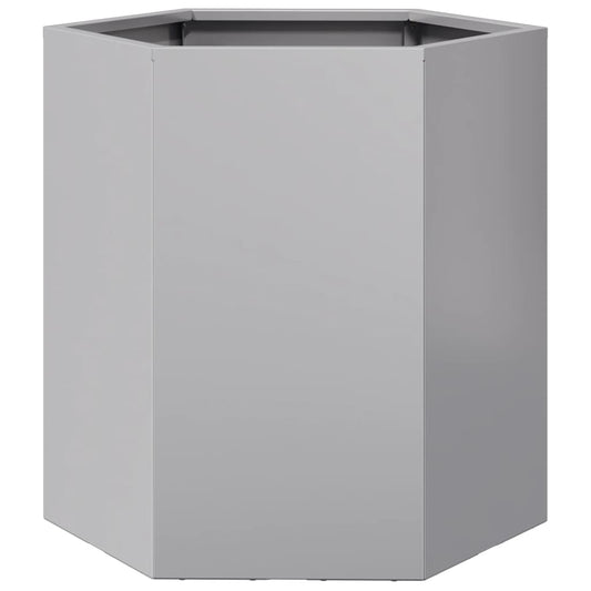 Garden Planter Hexagon 46x40x45 cm Galvanized Steel Garden Planter Hexagon 46x40x45 cm Galvanized Steel