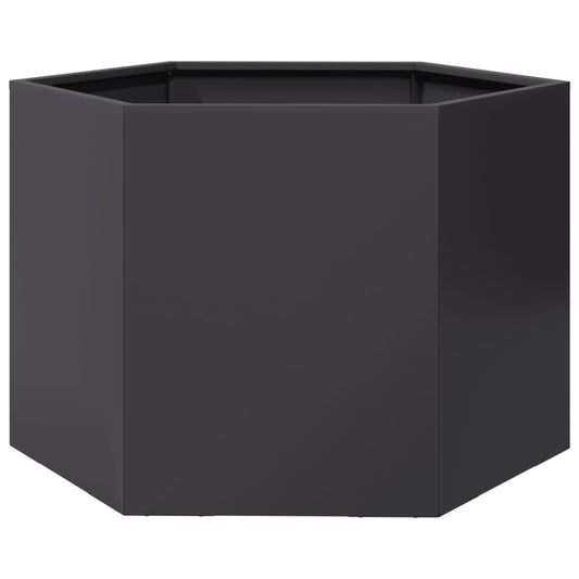Garden Planter Black Hexagon 69x60x45 cm Steel Garden Planter Black Hexagon 69x60x45 cm Steel