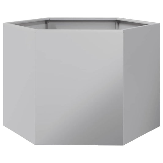 Garden Planter Hexagon 69x60x45 cm Galvanized Steel Garden Planter Hexagon 69x60x45 cm Galvanized Steel
