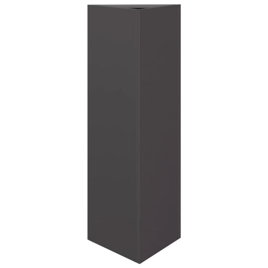 Garden Planter Black Triangular 30x26x75 cm Steel Garden Planter Black Triangular 30x26x75 cm Steel