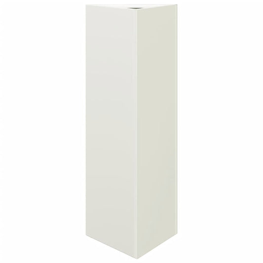 Garden Planter White Triangular 30x26x75 cm Steel Garden Planter White Triangular 30x26x75 cm Steel