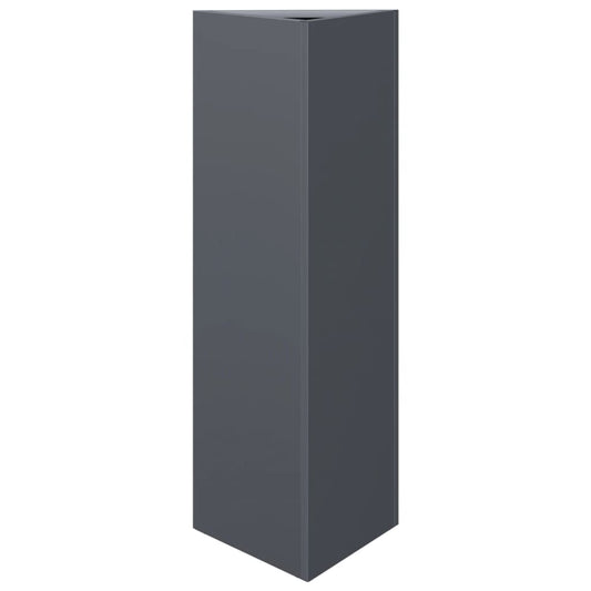 Garden Planter Anthracite Triangular 30x26x75 cm Steel Garden Planter Anthracite Triangular 30x26x75 cm Steel