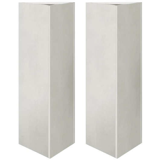 Garden Planters 2 pcs Triangular 30x26x75 cm Stainless Steel Garden Planters 2 pcs Triangular 30x26x75 cm Stainless Steel