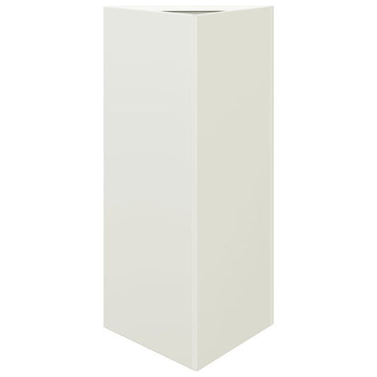 Garden Planter White Triangular 40x34.5x75 cm Steel Garden Planter White Triangular 40x34.5x75 cm Steel