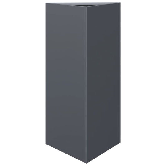 Garden Planter Anthracite Triangular 40x34.5x75 cm Steel Garden Planter Anthracite Triangular 40x34.5x75 cm Steel