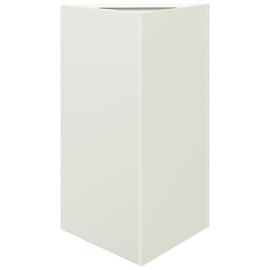 Garden Planter White Triangular 50x43x75 cm Steel Garden Planter White Triangular 50x43x75 cm Steel