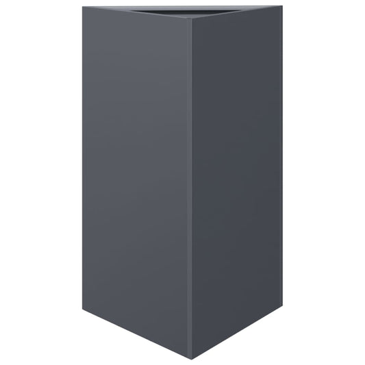Garden Planter Anthracite Triangular 50x43x75 cm Steel Garden Planter Anthracite Triangular 50x43x75 cm Steel
