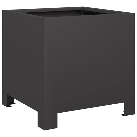 Garden Planter Black 30x30x30 cm Steel Garden Planter Black 30x30x30 cm Steel